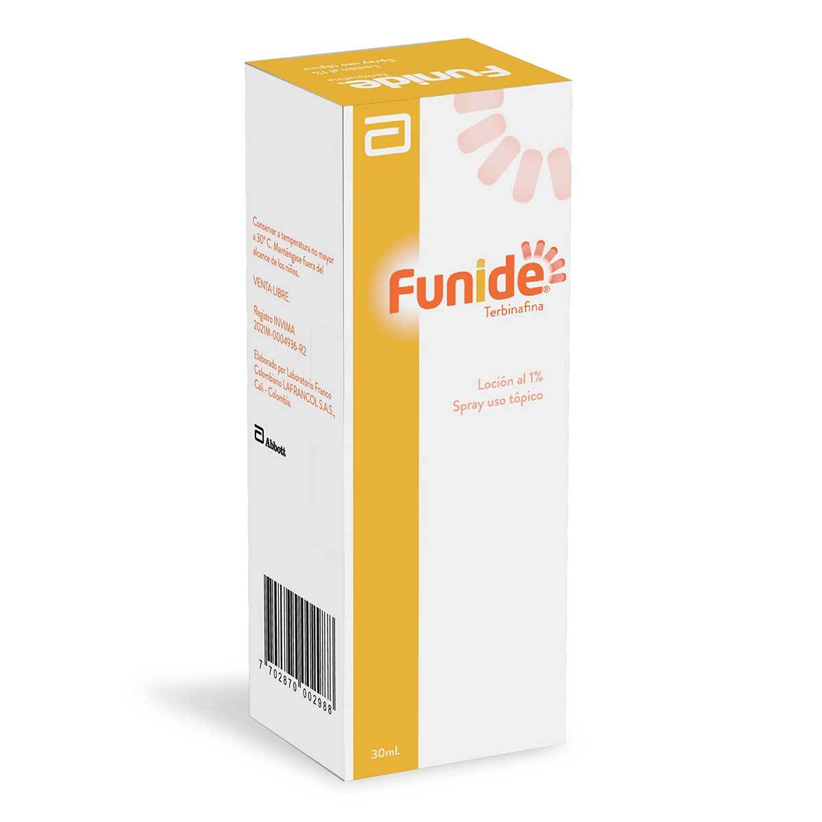 Loción Tópica Funide 1% Abbott Spray X 30 Ml.