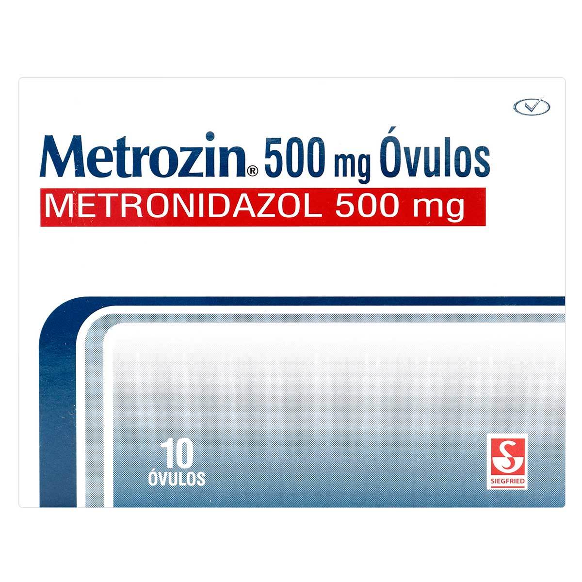 Óvulos Metrozin 500 Mg Siegfried Caja X 10 Uds.