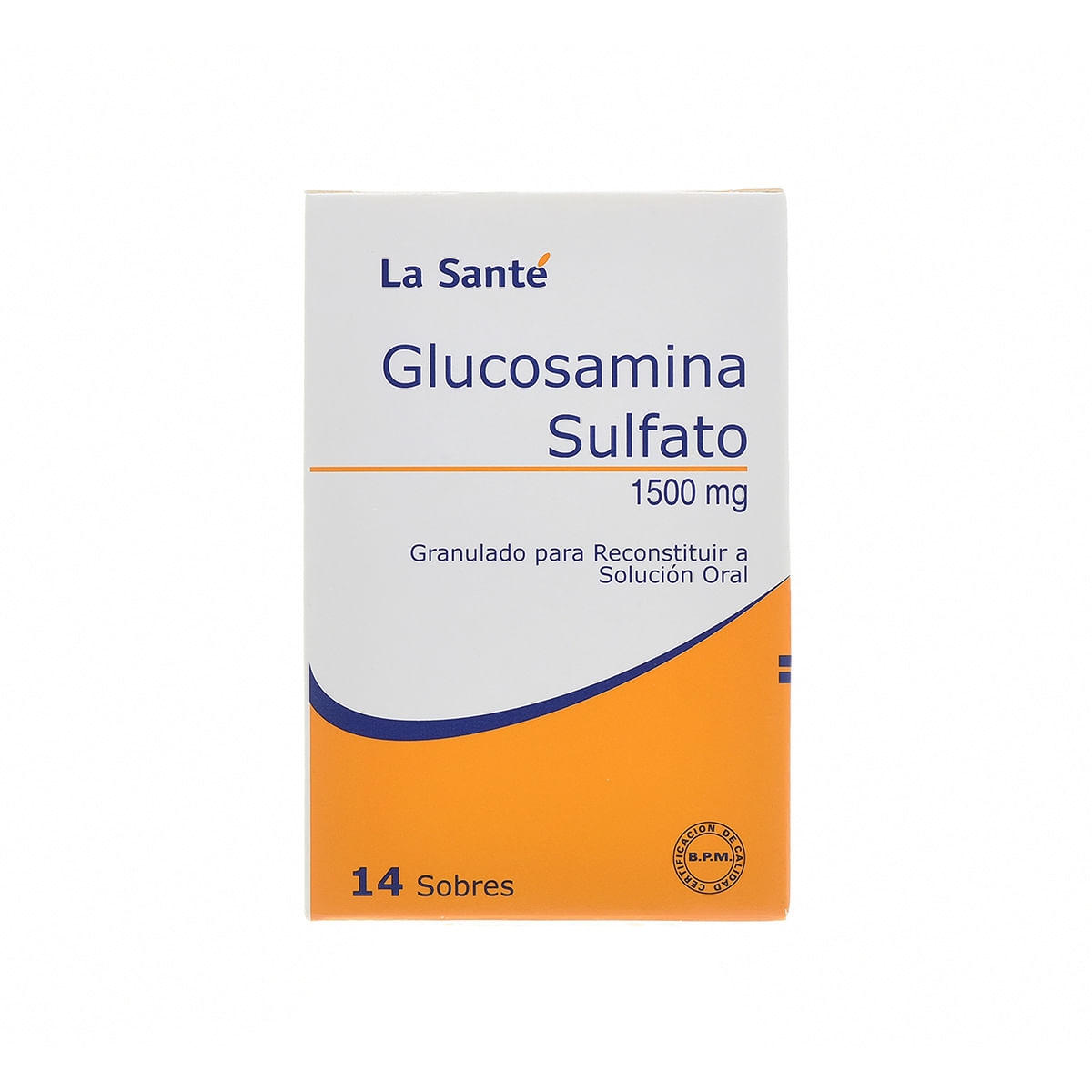 Solución Oral Glucosamina Sulfato 1500 Mg La Santé Granulado Caja X 14 Sobres.