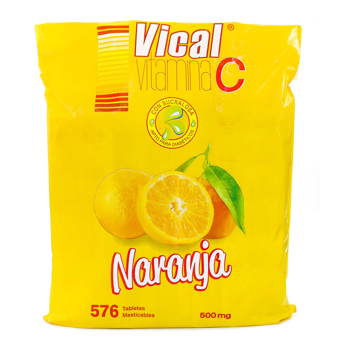 Vitamina C Vical Sabor Naranja Bolsa X 576 Tabletas Masticables