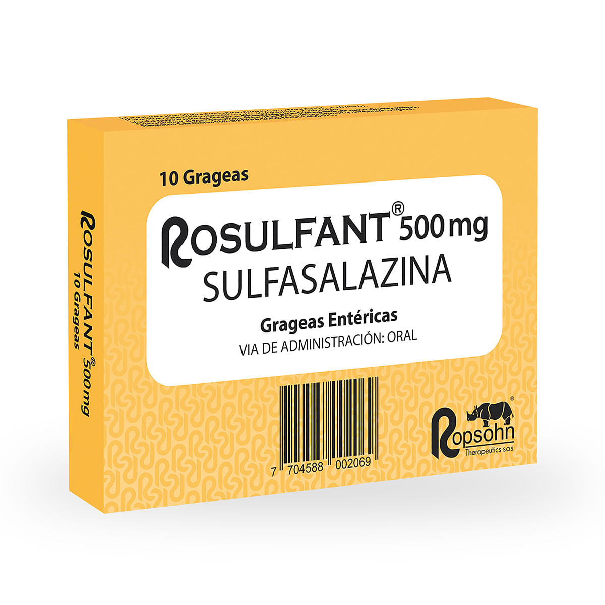 . Rosulfant 500 Mg Ropsohn Caja x 10 Grageas