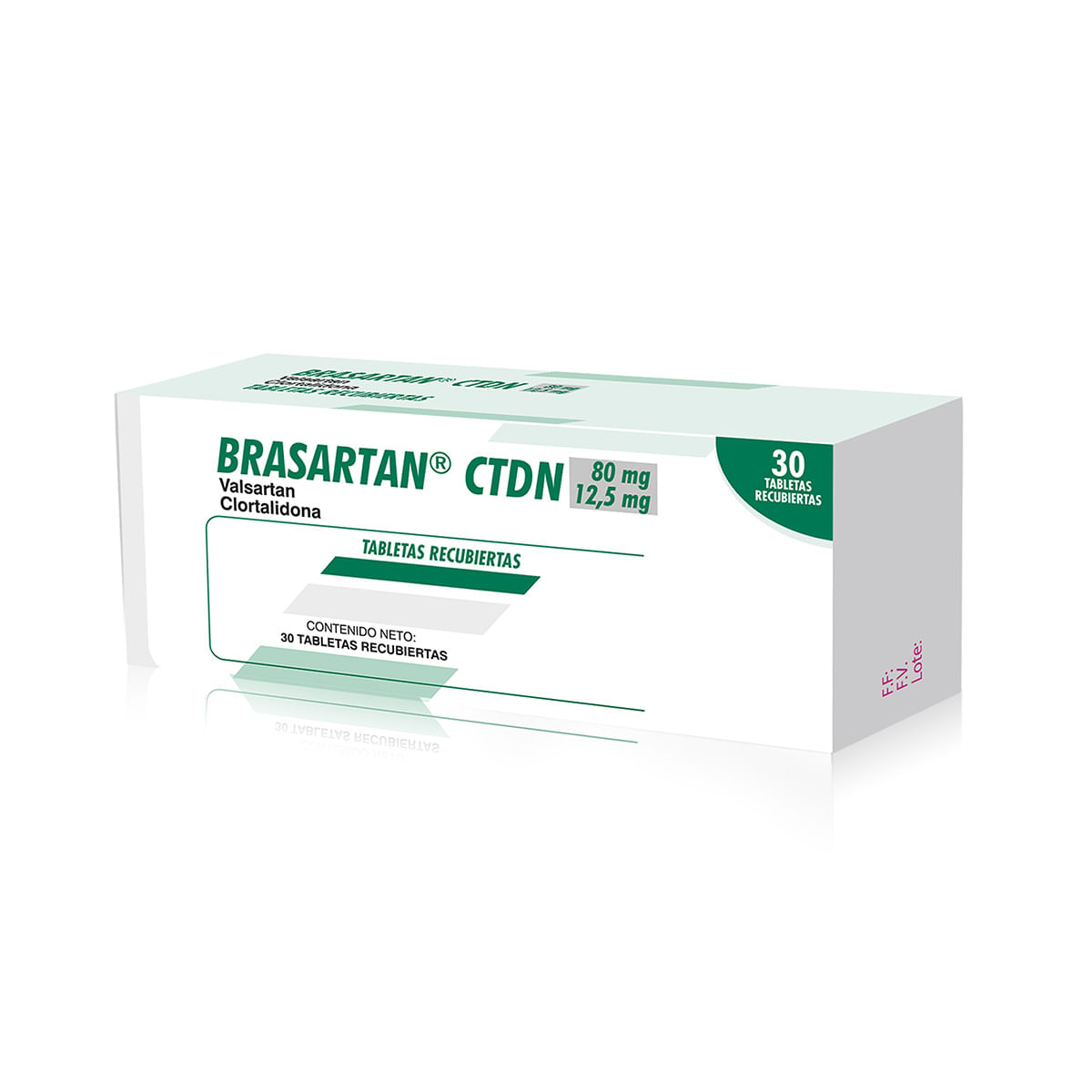 Brasartan Cdtn 80 Mg/12.5 Mg Caja X 30 Tabletas Recubiertas.