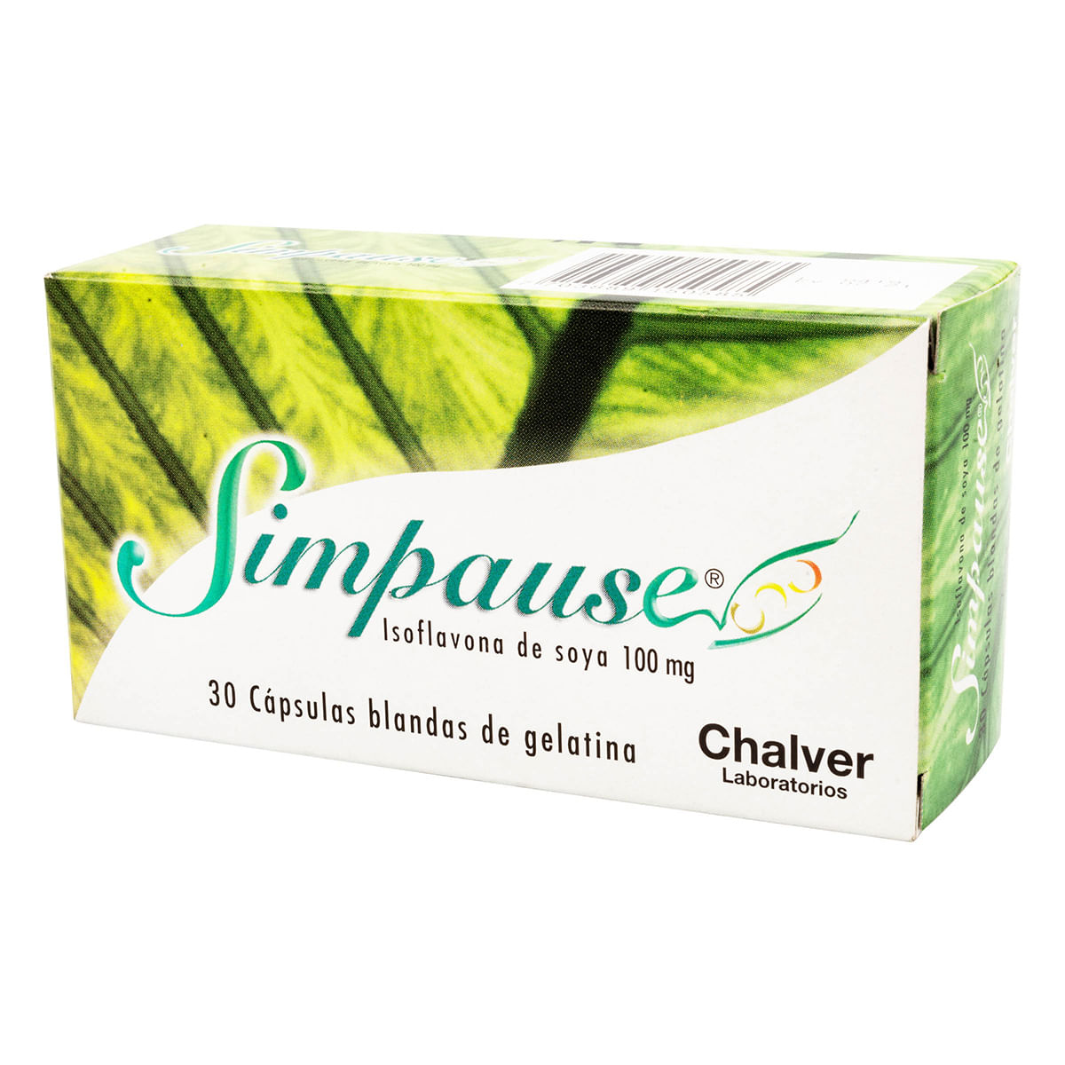 Simpause 100 Mg Chalver Caja X 30 Cápsulas Blandas De Gelatina.