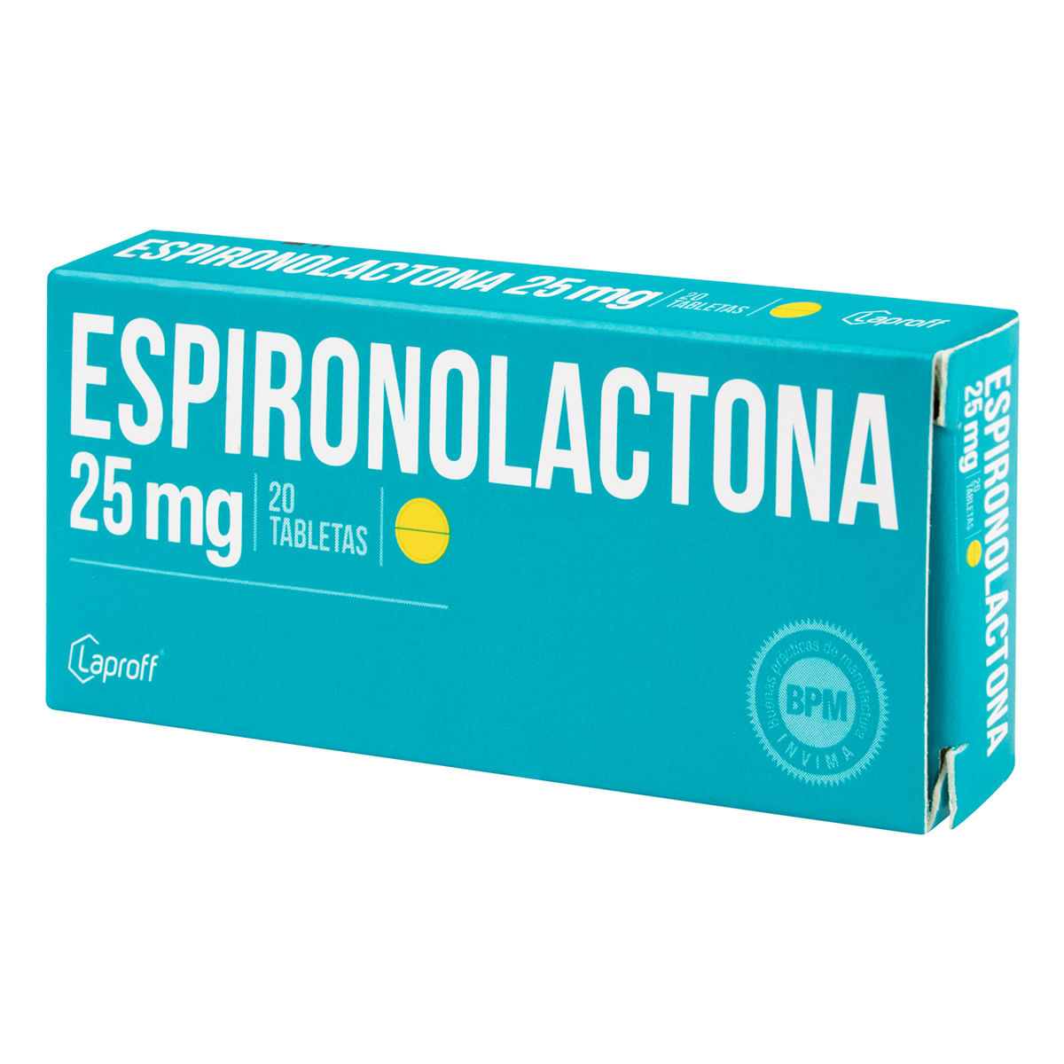 Espironolactona 25 Mg Laproff Caja X 20 Tabletas.