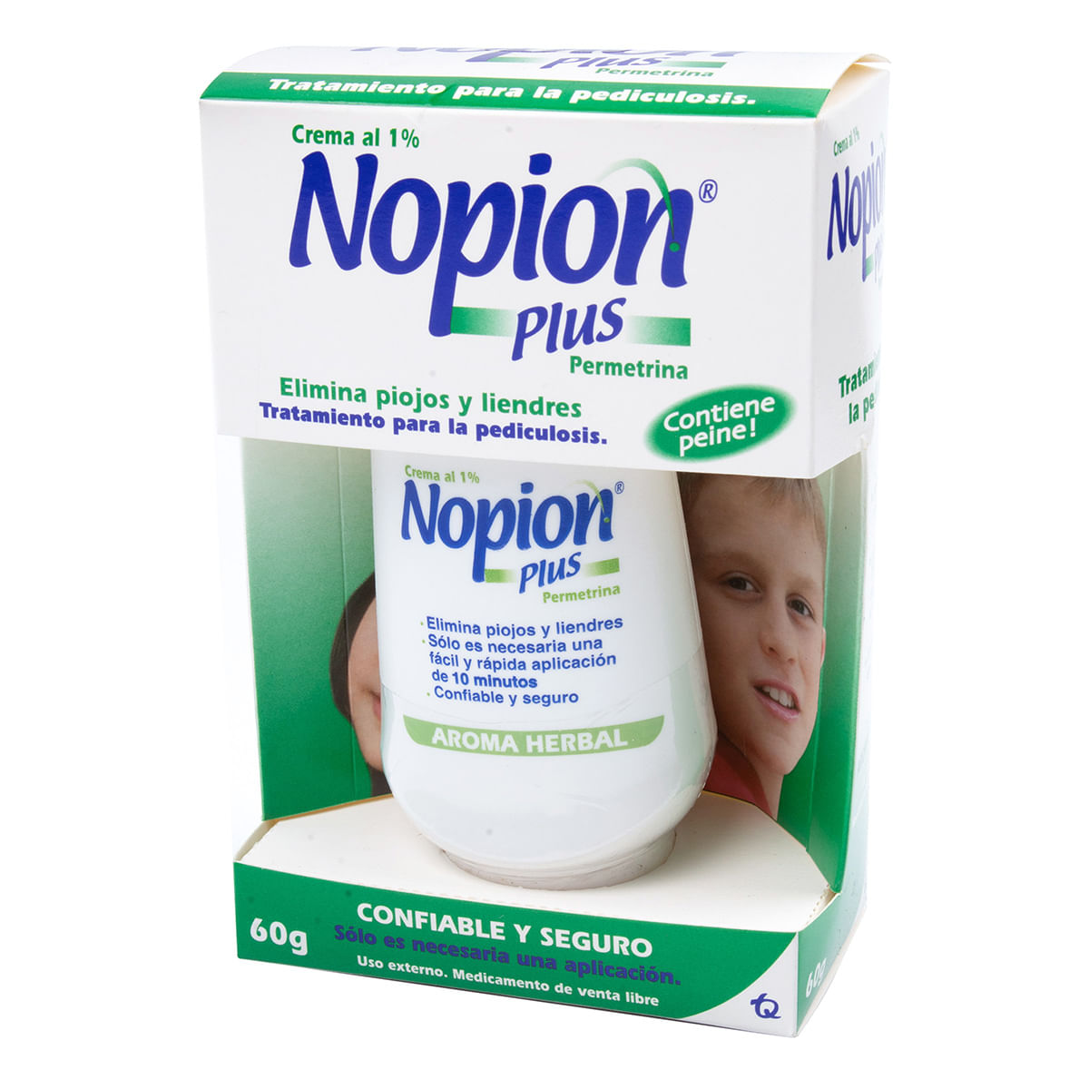 Tratamiento Para Pediculosis Nopion Plus 1% Tecnoquímicas Frasco X 60 G.