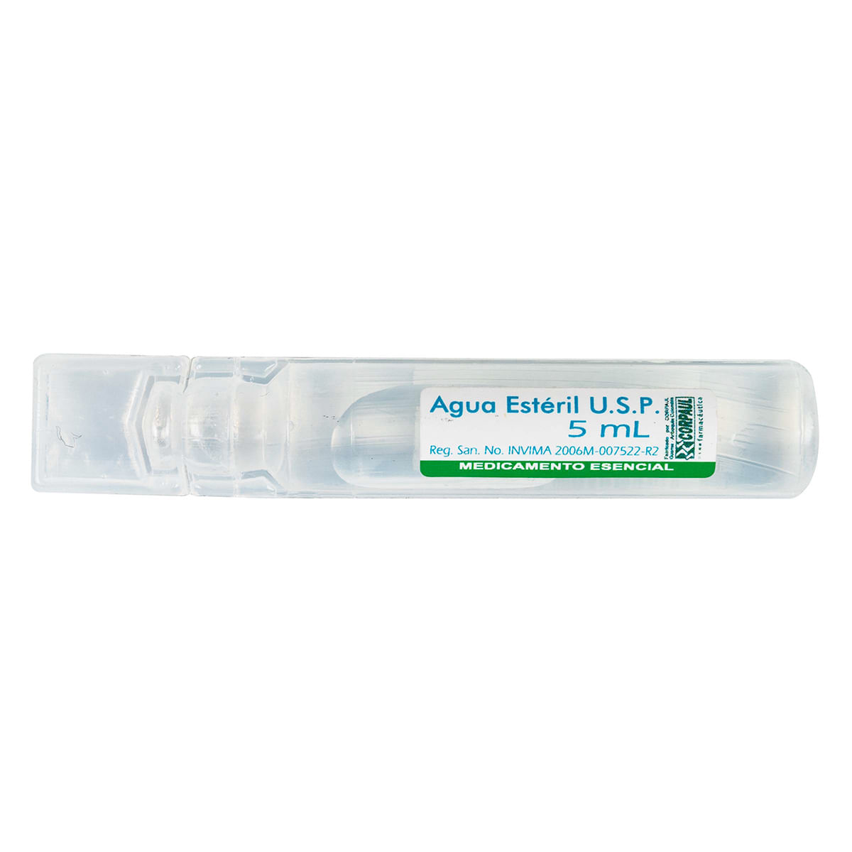 Agua Estéril Corpaul 5 Ml Sobre X 1 Ampolla.