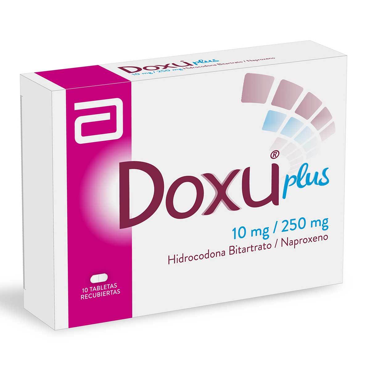 Doxu Plus 10 Mg/250 Mg Abbott Caja X 10 Tabletas Recubiertas.