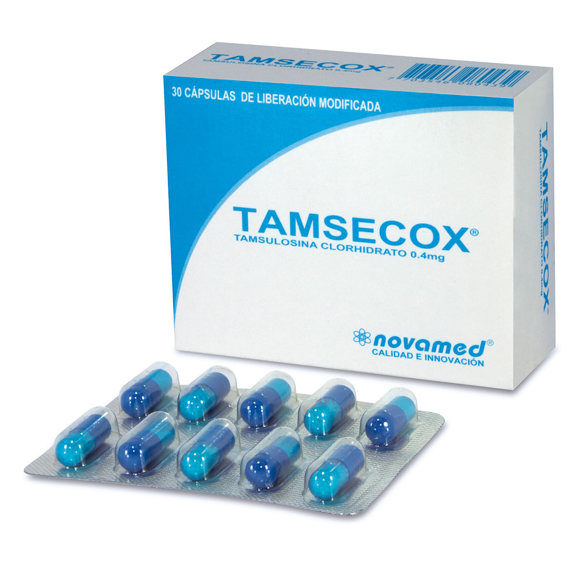 Tamsecox 0.4 Mg Novamed Caja X 30 Cápsulas.