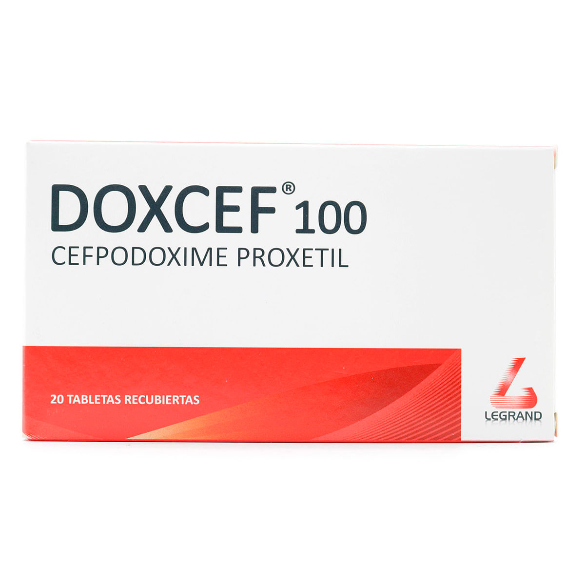 Doxcef 100 Mg Legrand Caja X 20 Tabletas Recubiertas.