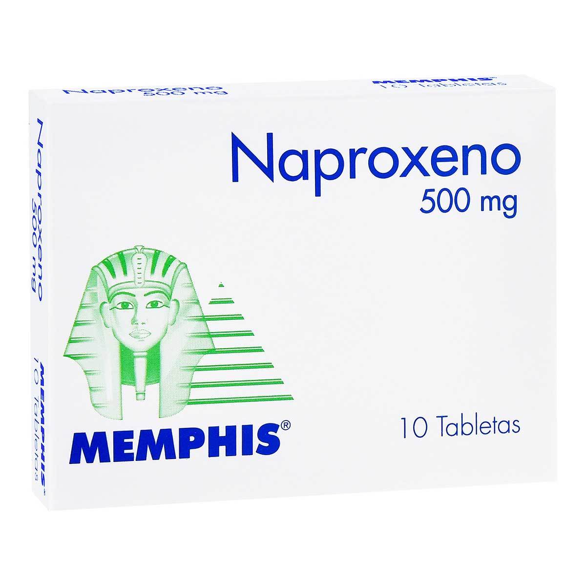 Naproxeno 500 Mg Memphis Caja X 10 Tabletas.
