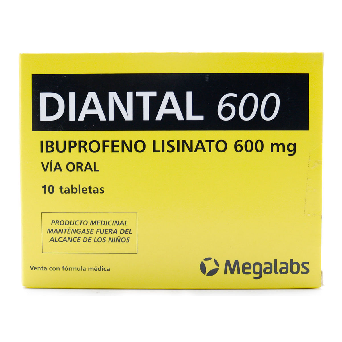 Diantal 600 Mg Roemmers Caja X 10 Tabletas.