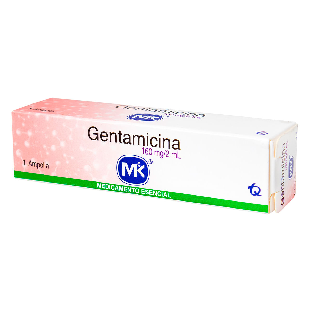Gentamicina 160 Mg/2 Ml Mk Caja X 1 Ampolla.