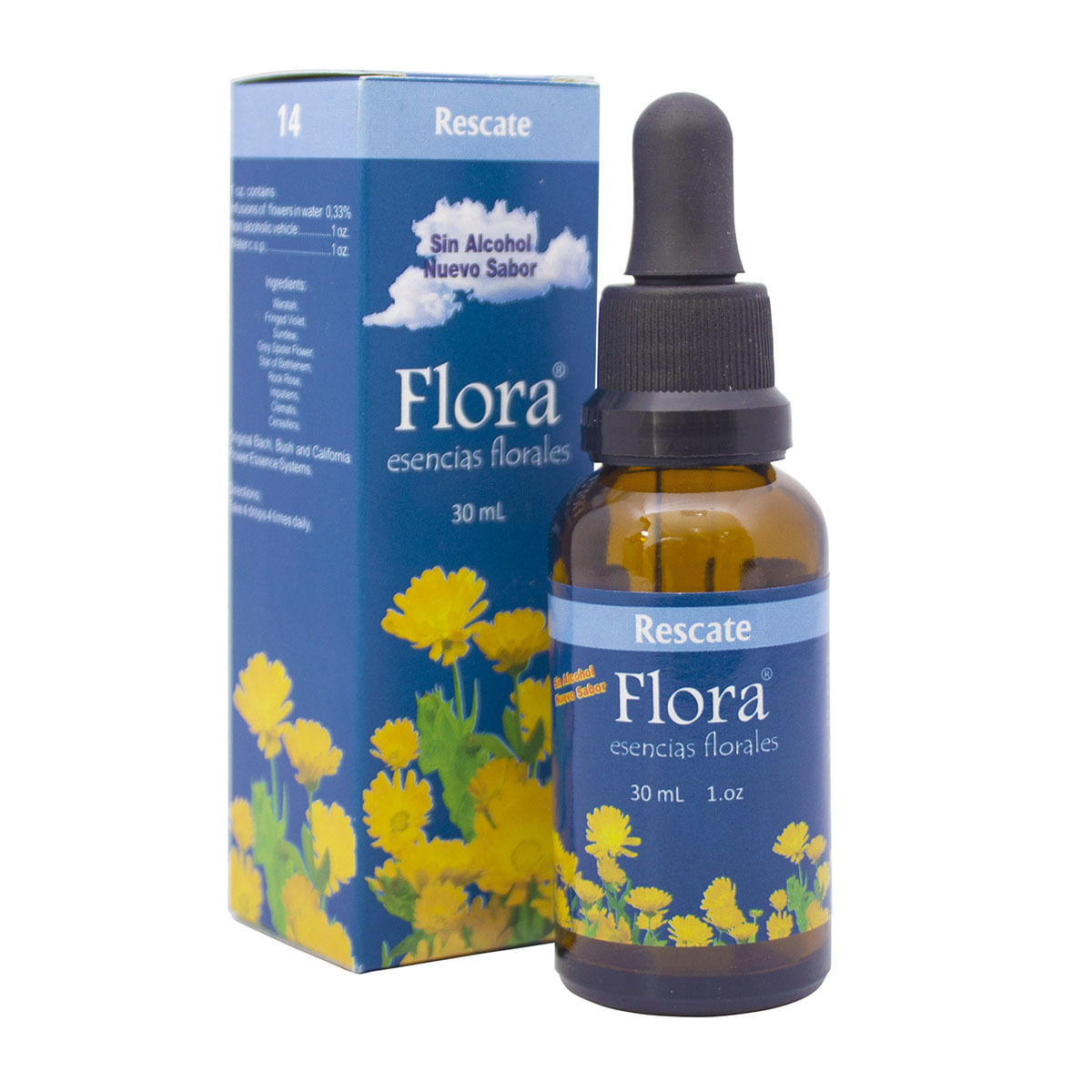 Esencias Florales Flora Labfarve Rescate Frasco X 30 Ml.