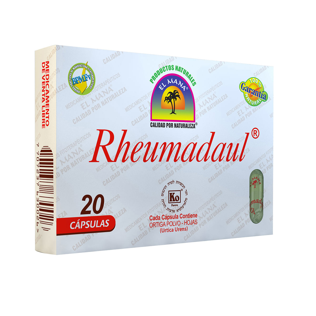 Rheumadaul El Mana Caja X 20 Cápsulas.