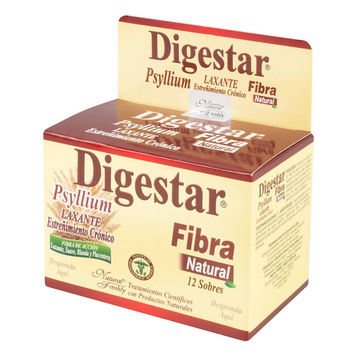 Laxante Digestar Fibra Natural Freshly Psyllium Caja X 12 Sobres.