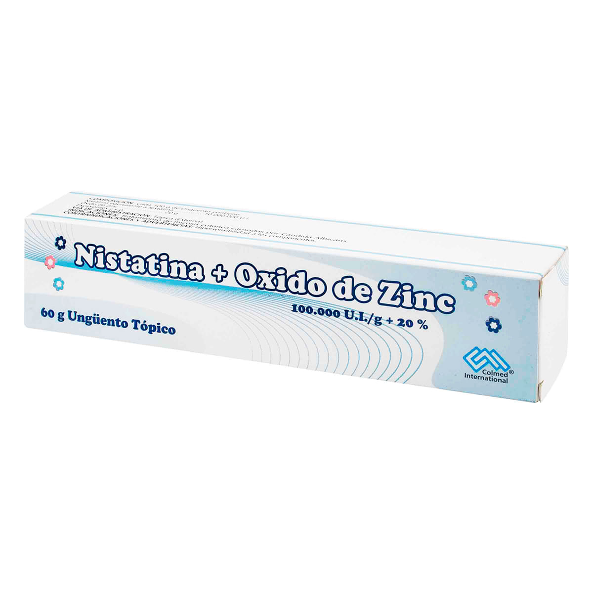Crema Antipañalitis Nistatina+Zinc Colmed Tubo X 60 G.