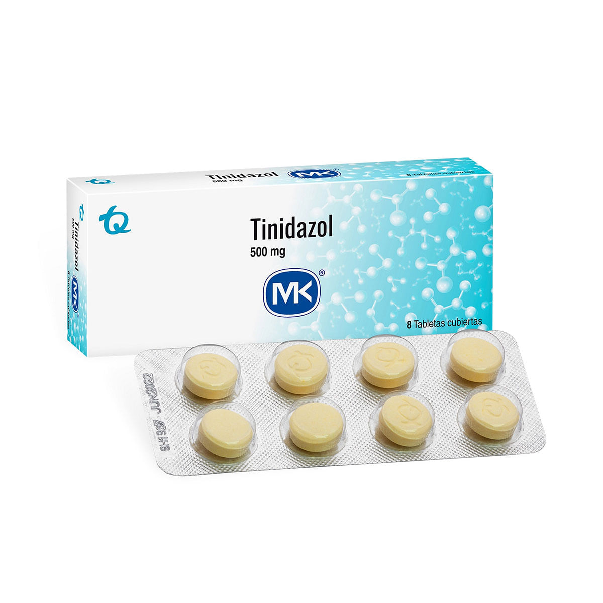 Tinidazol 500 Mg Mk Caja X 8 Tabletas.