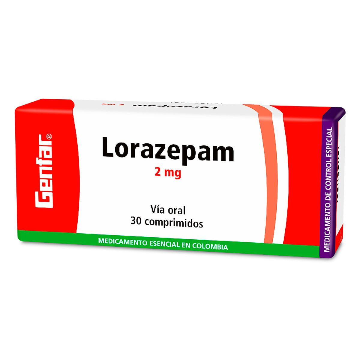 Lorazepam 2 Mg Genfar Caja X 30 Tabletas.
