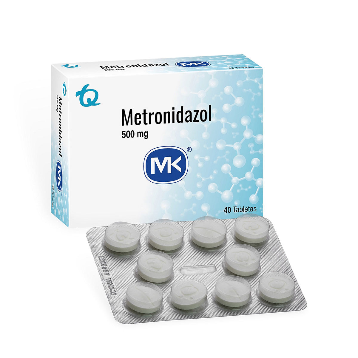 Metronidazol 500 Mg Mk Caja X 40 Tabletas.