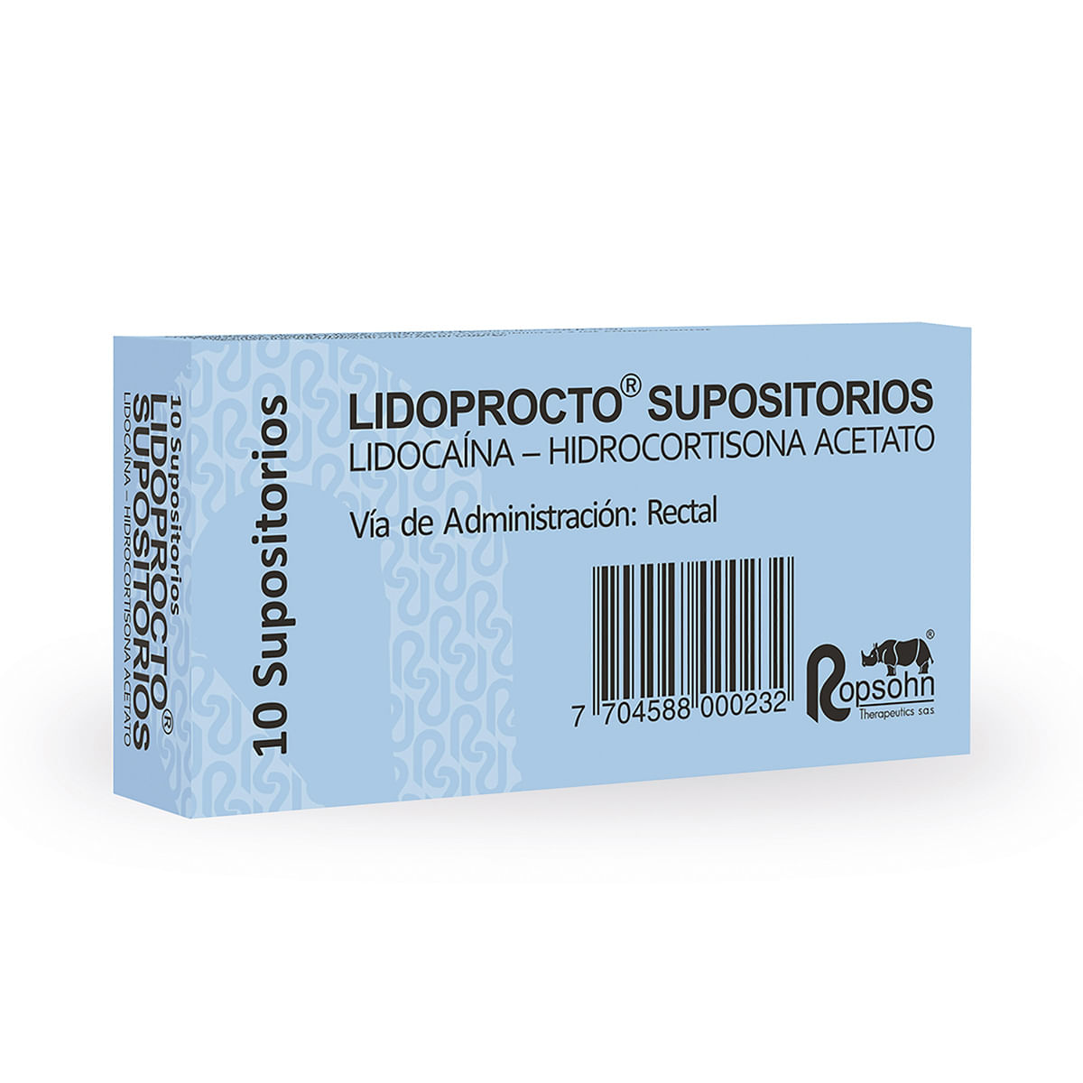Lidoprocto Ropsohn Caja X 10 Supositorios.
