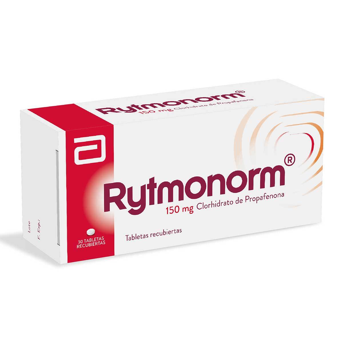 Rytmonorm 150 Mg Abbott Caja X 30 Tabletas Recubiertas.