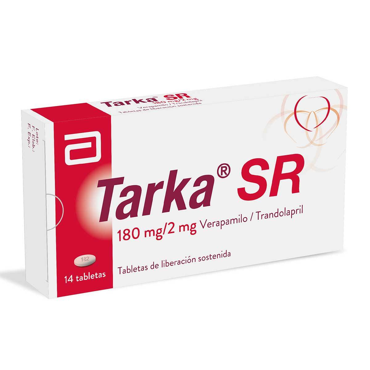 Tarka Sr 180/2 Mg Caja X 14 Tabletas