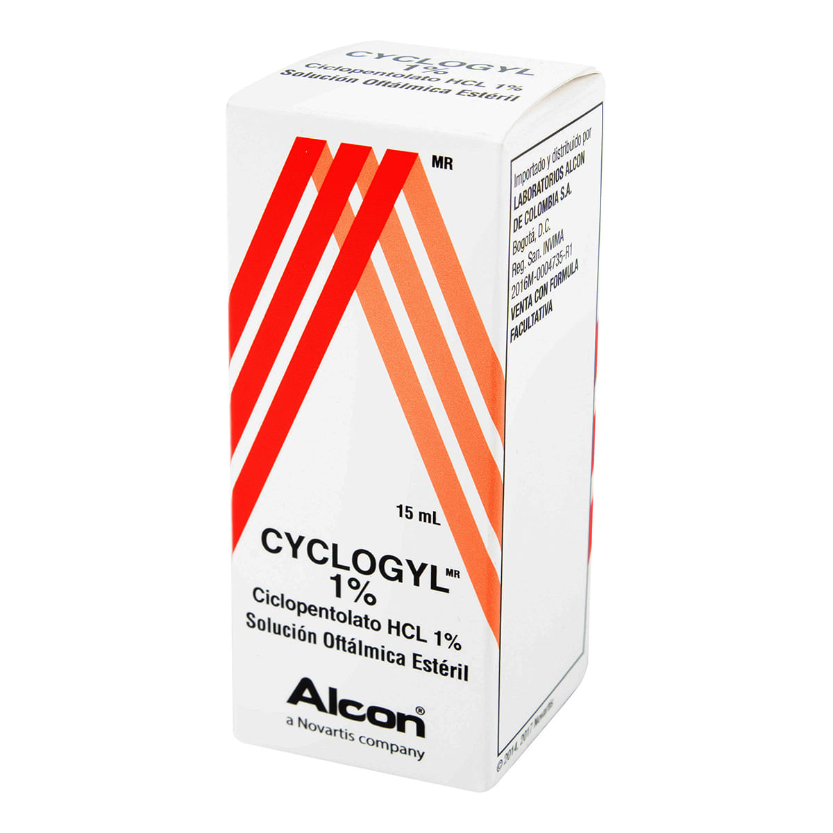 Solución Oftálmica Alcon Cyclogyl 1% Frasco x 15 mL