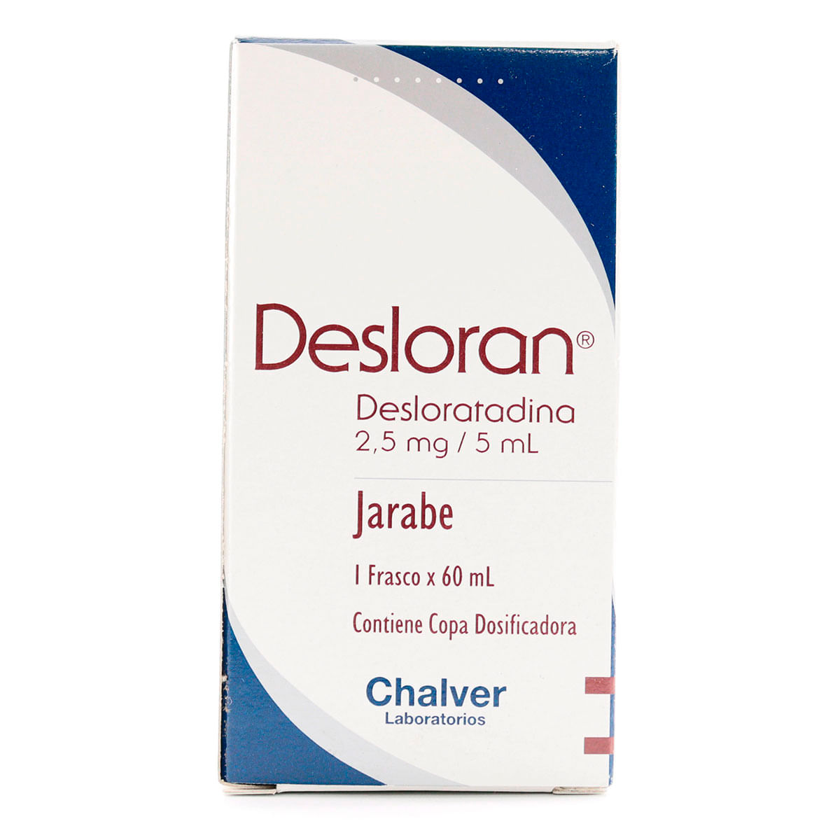 Jarabe Desloran 2.5 Mg/5 Ml Chalver Frasco X 60 Ml.