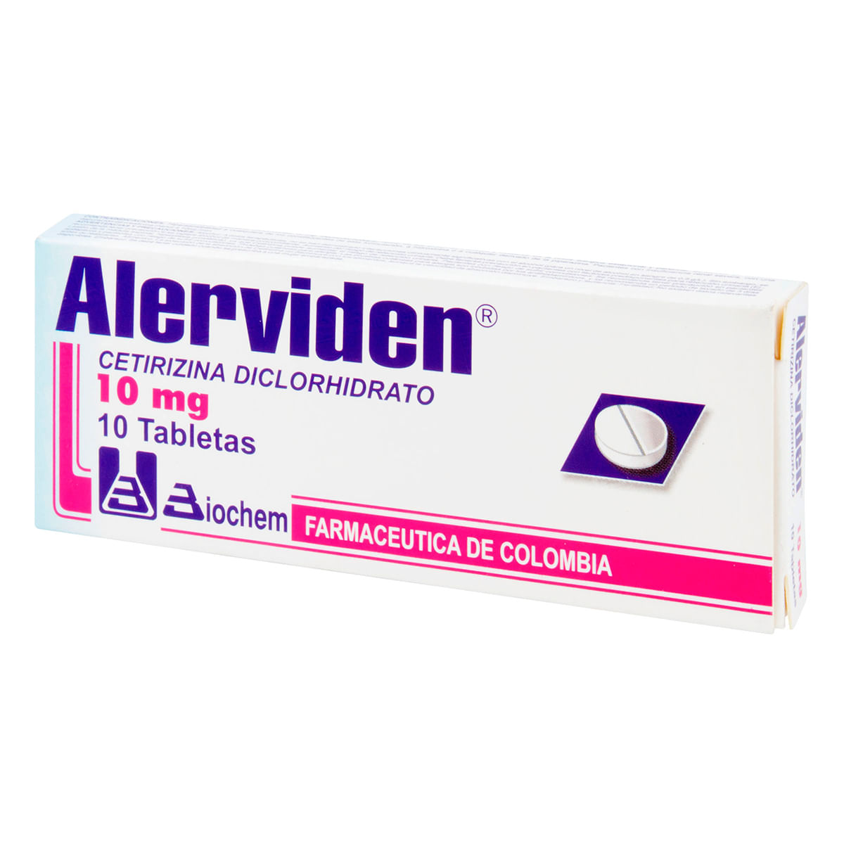 Alerviden 10 Mg Biochem Caja X 10 Tabletas