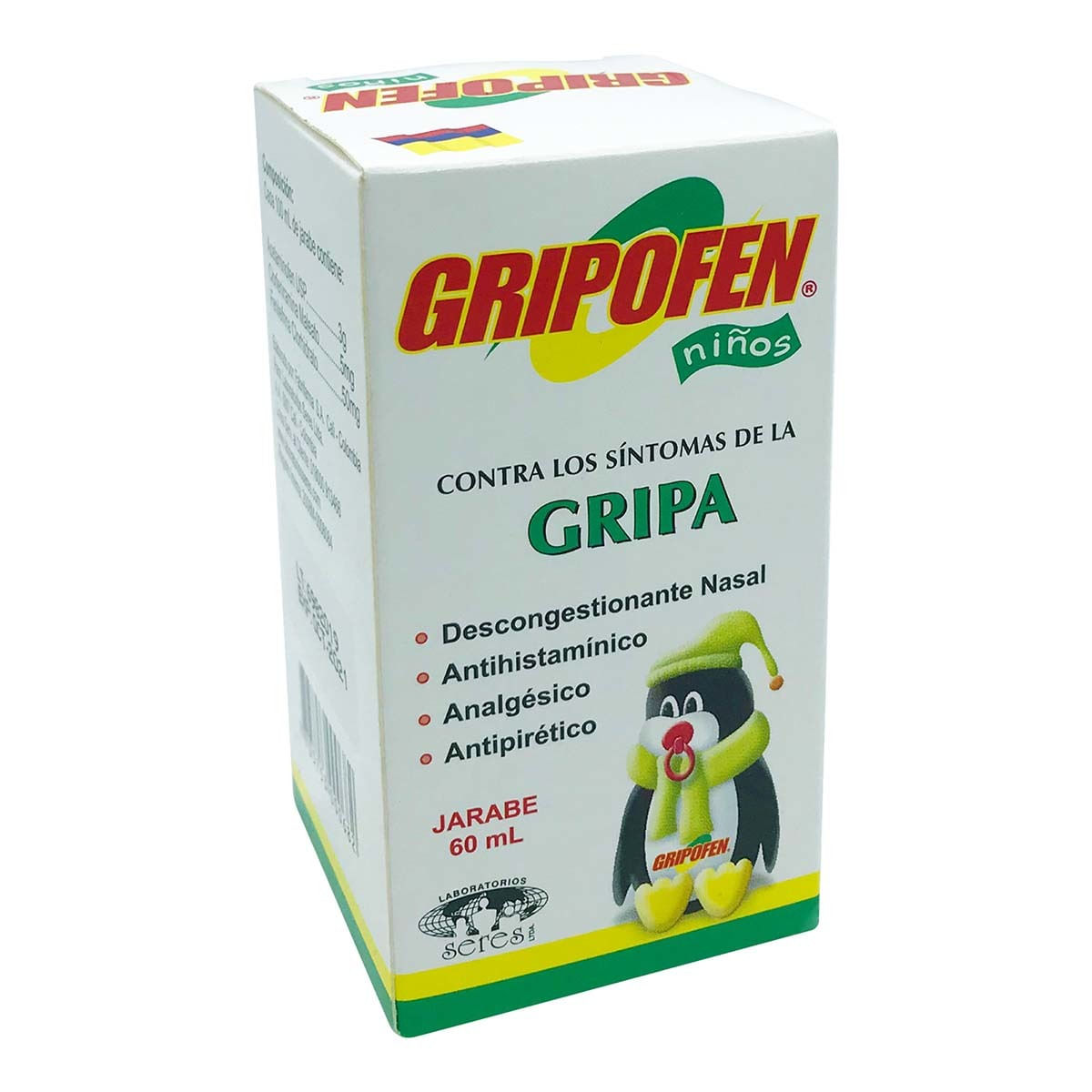Jarabe Gripofen Niños Seres Frasco X 60 Ml.