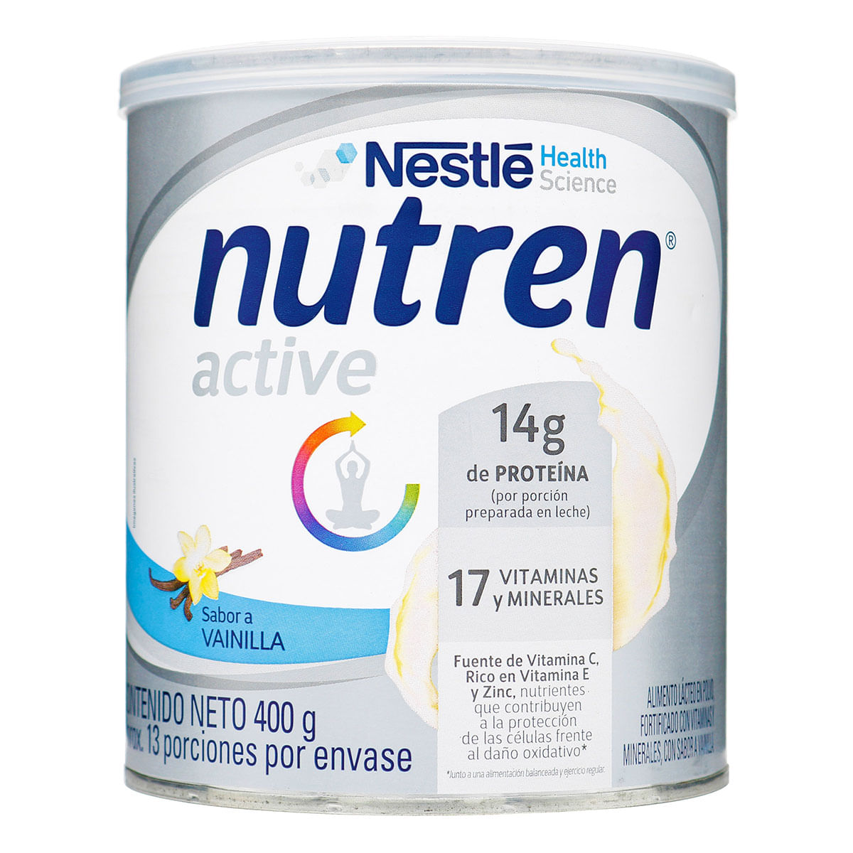 Alimento Lácteo Nutren Active Vainilla Nestle Tarro x 400 g