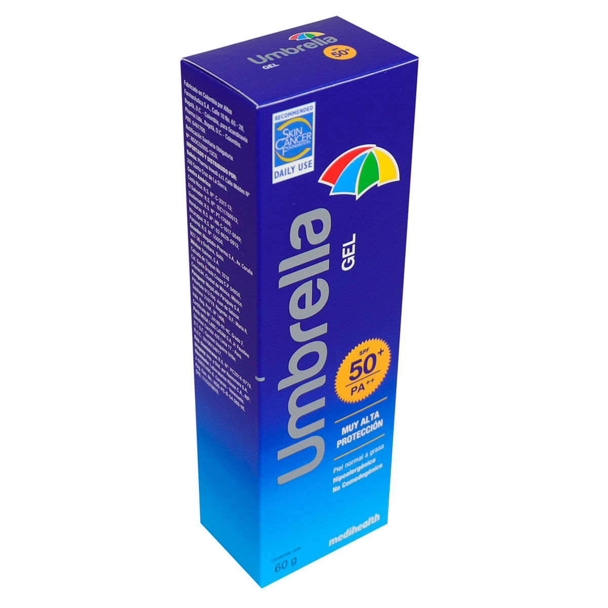 Gel Umbrella Medihealth Spf 50+ Tubo X 60 G.