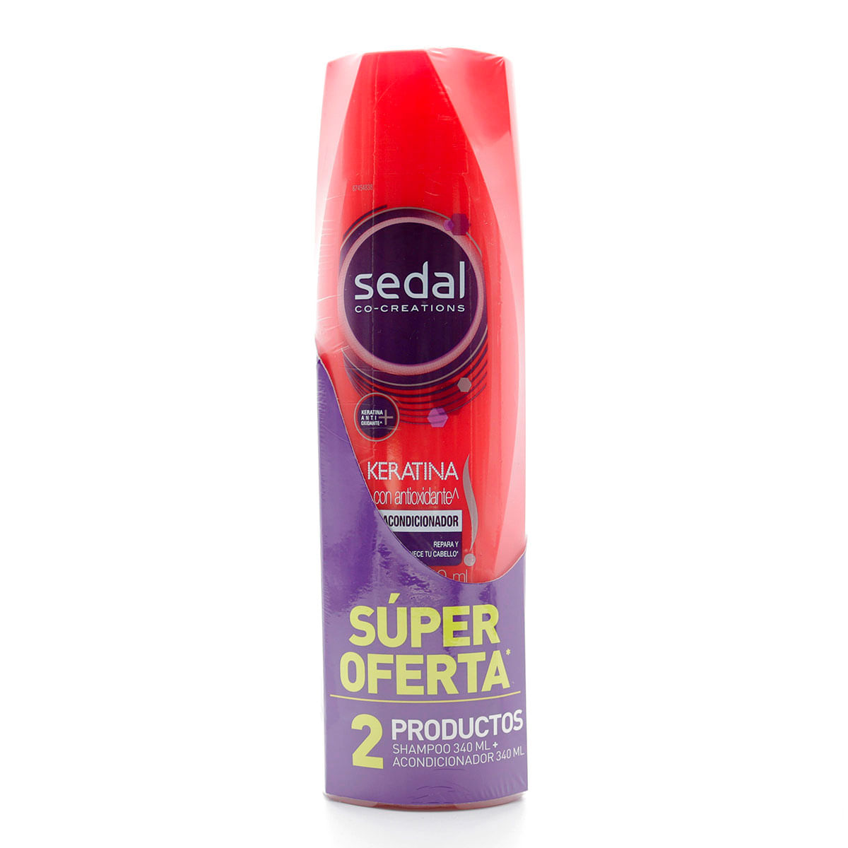 Shampoo Sedal Keratina con Antioxidante Frasco x 340 mL + Acondicionador Sedal Keratina con Antioxidante Frasco x 340 mL Súper Oferta