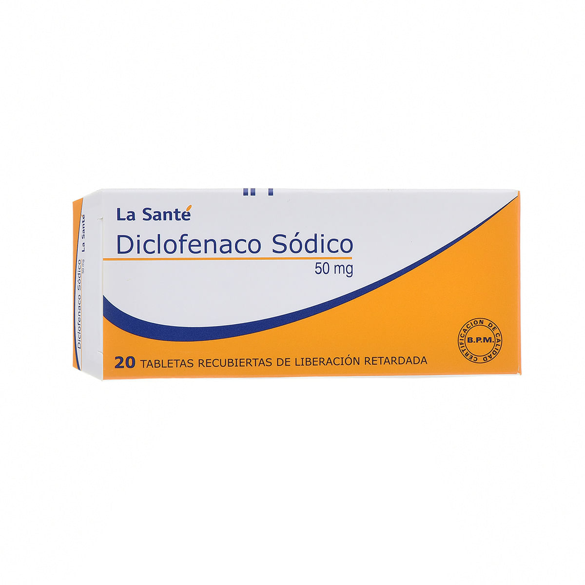 Diclofenaco Sódico 50 Mg La Santé Caja X 20 Tabletas Recubiertas.