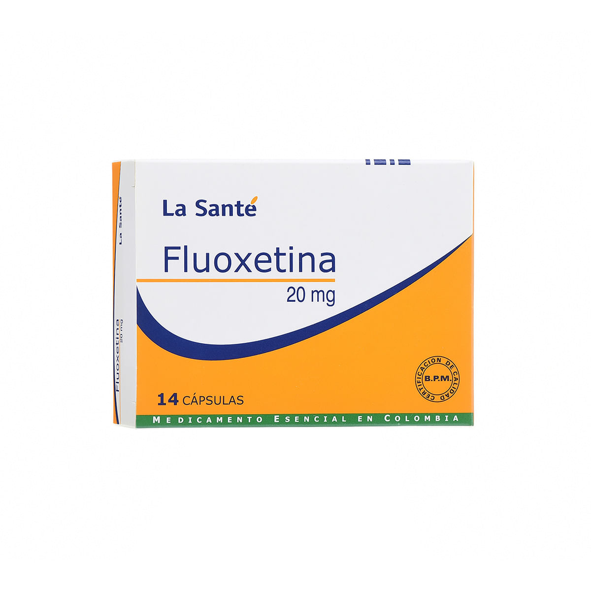 Fluoxetina 20 Mg La Santé Caja X 14 Cápsulas.