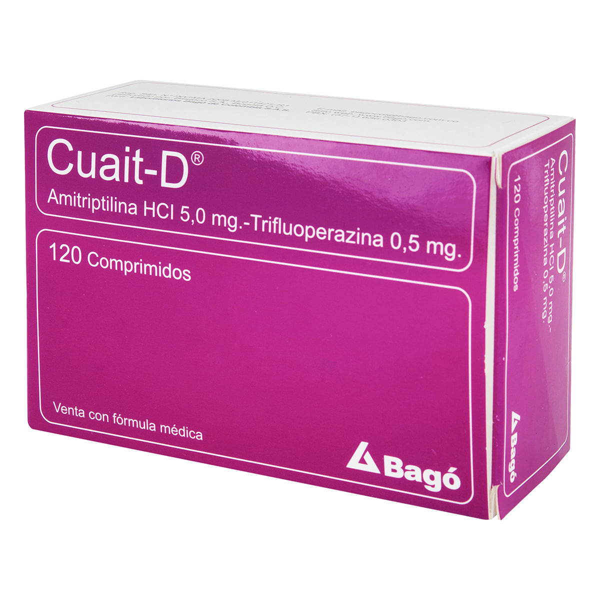Cuait-D 5.0 Mg/0.5 Mg Bagó Caja X 120 Comprimidos.