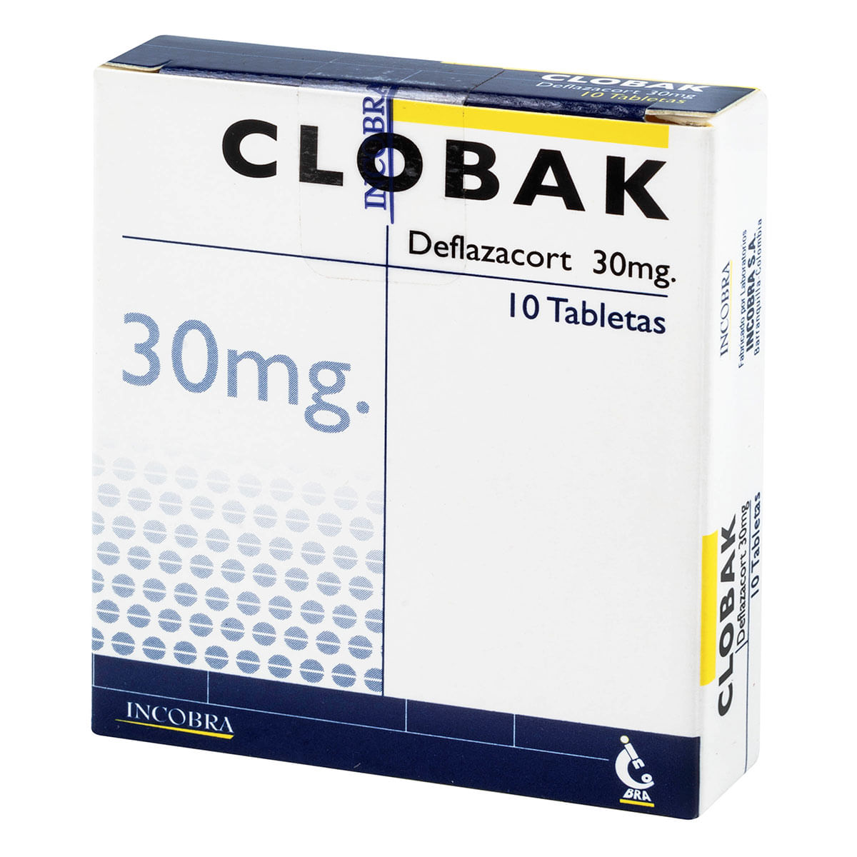 Clobak 30 Mg Incobra Caja X 10 Tabletas.