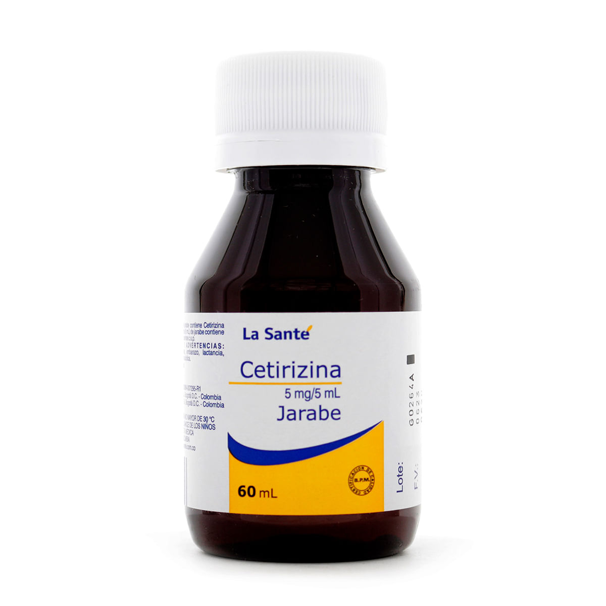 Jarabe Cetirizina 5 Mg/5 Ml La Santé Frasco X 60 Ml.