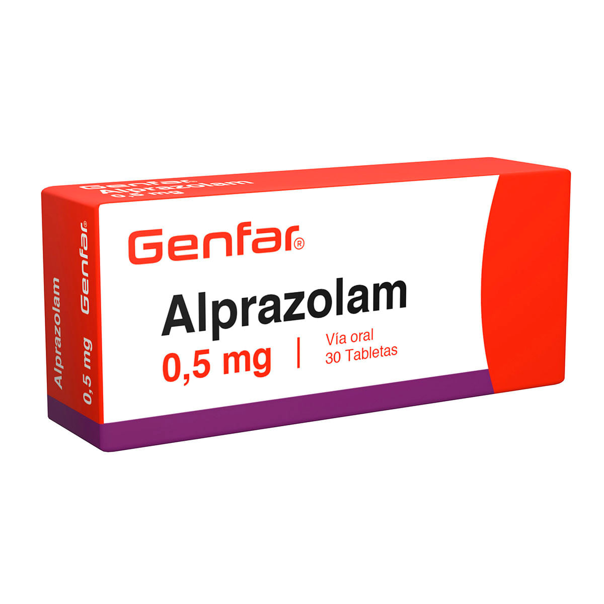 Alprazolam 0.5 Mg Genfar Caja X 30 Tabletas.