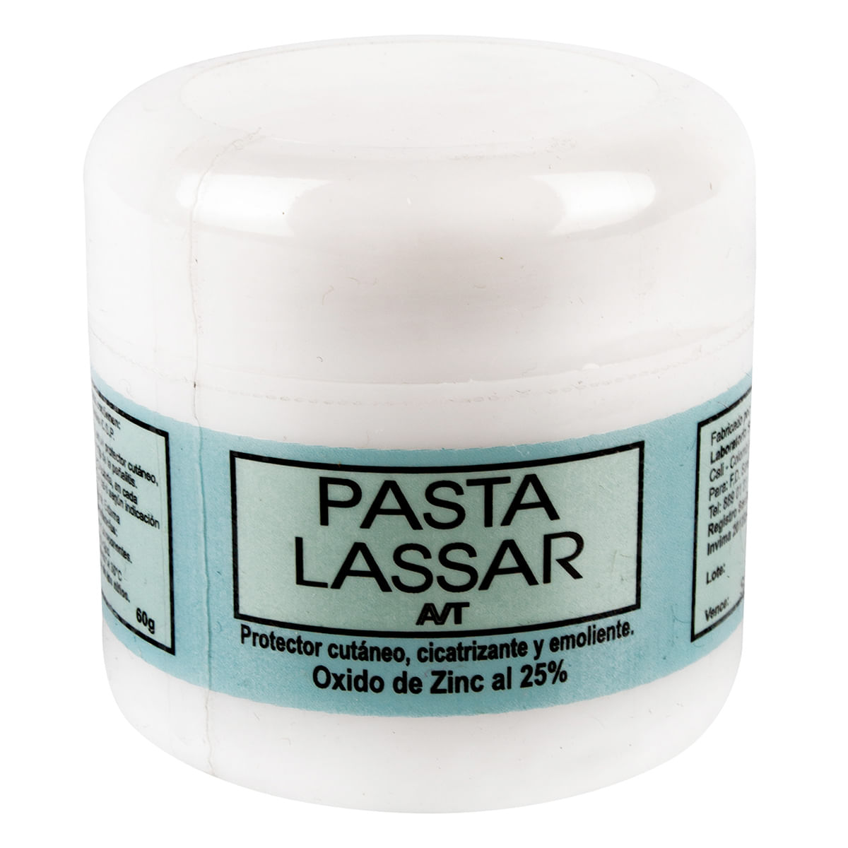 Protector Cutáneo Avt Pasta Lassar Frasco X 60 G.