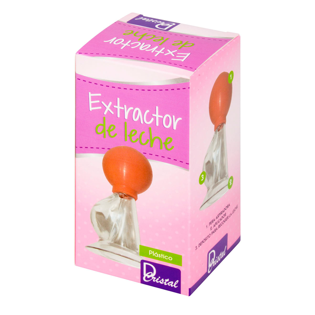 Extractor de Leche D Cristal en Plástico Caja x 1 Ud.