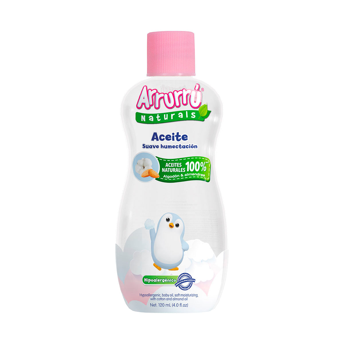 Aceite Arrurrú Naturals Suave Humectación Frasco x 120 mL