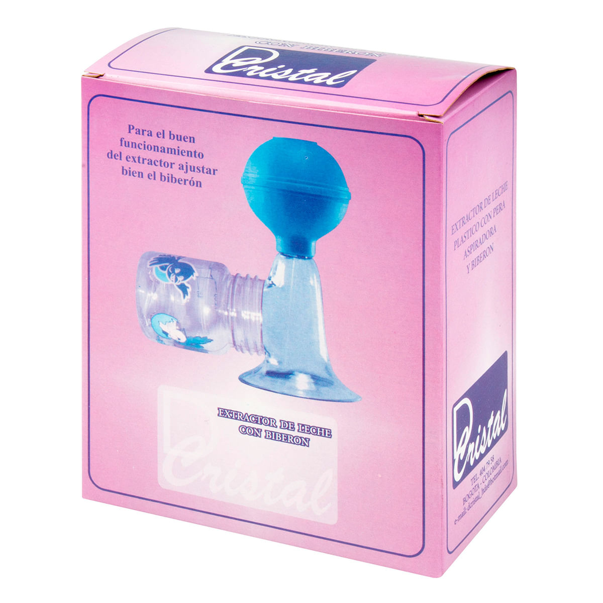 Extractor de Leche D Cristal con Biberón Caja x 1 Ud.