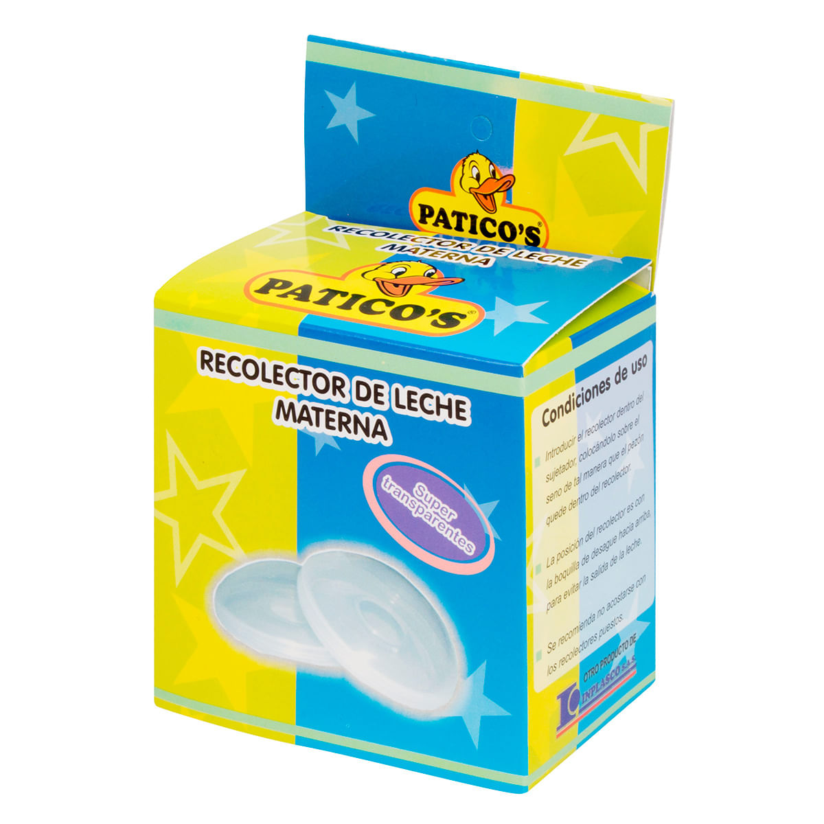 Recolector de Leche Paticos Materno Caja x 2 Uds