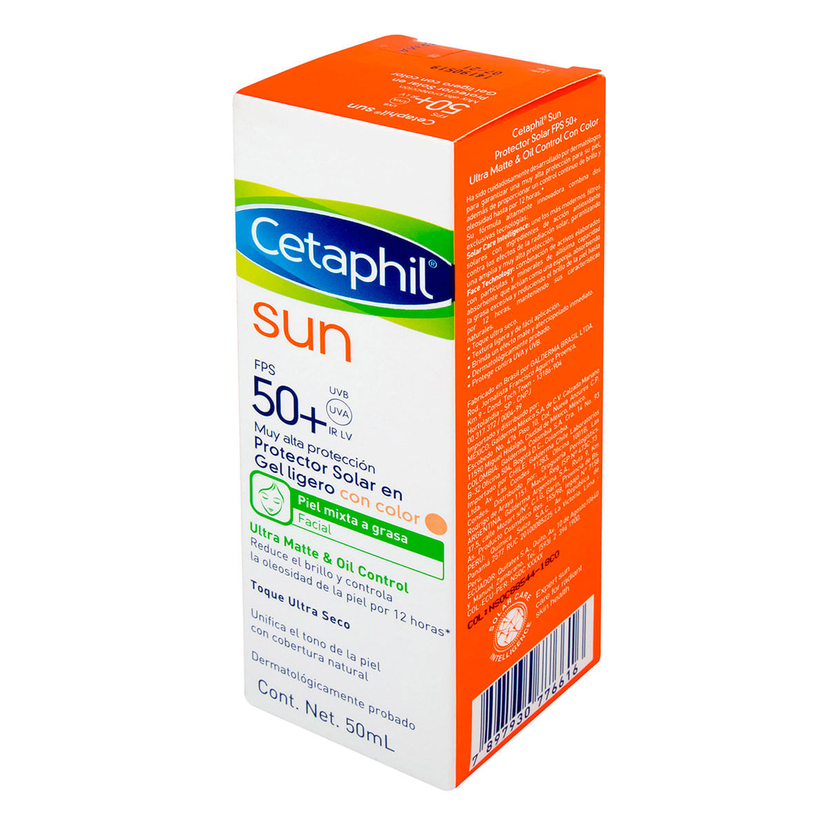 Protector Solar Cetaphil Sun Color Fps 50 Tubo X 50 Ml.