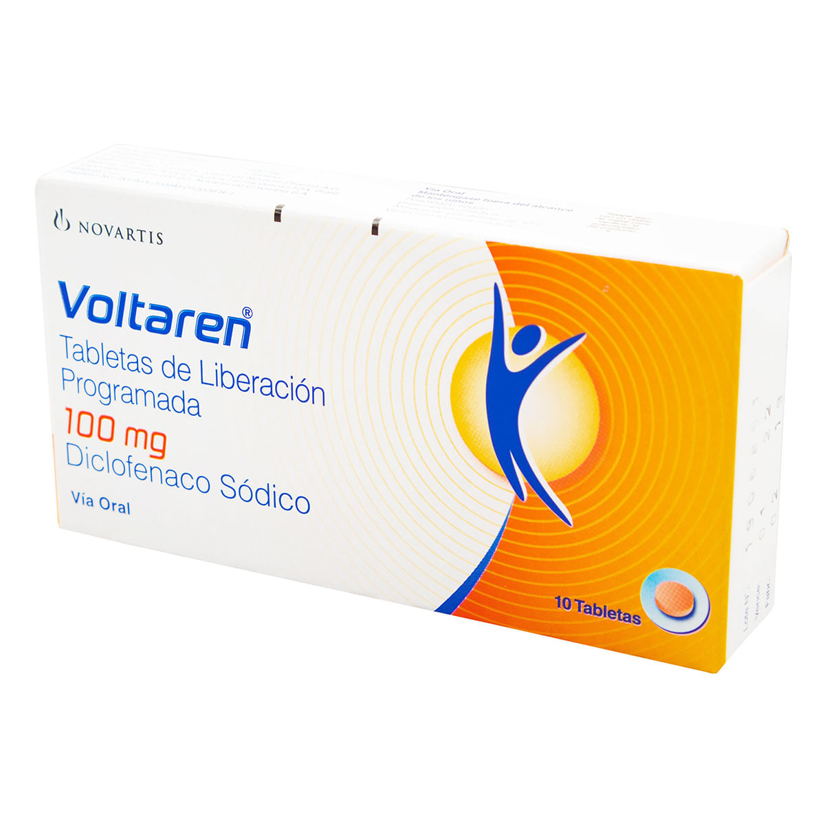 Voltaren Retard 100 Mg Novartis Caja X 10 Grageas.