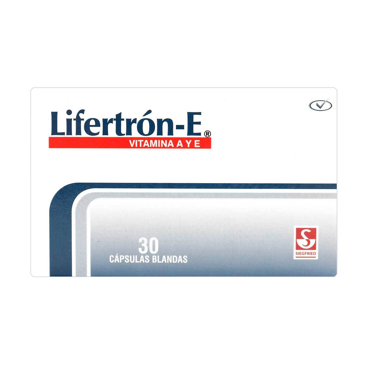 Lifertrón-E Siegfried Caja X 30 Cápsulas Blandas.