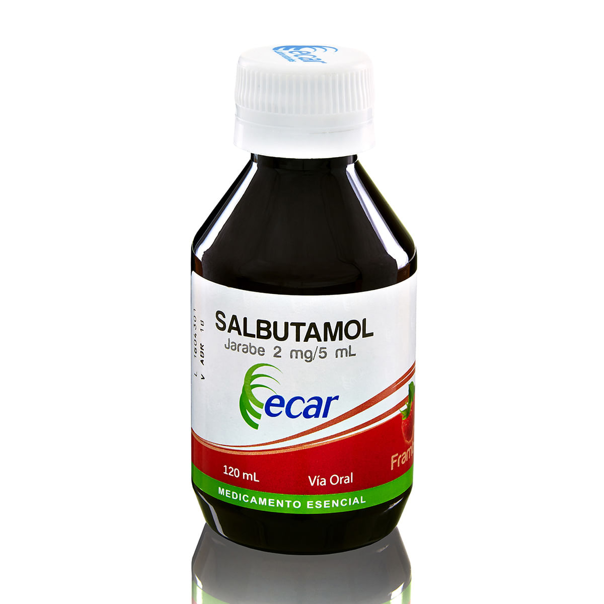 Jarabe Salbutamol 2 Mg/5 Ml Ecar Frasco X 120 Ml.