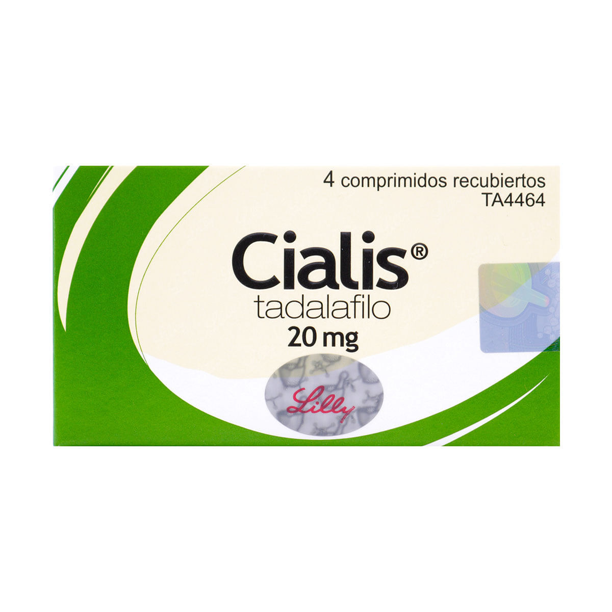 Cialis 20 Mg Lilly Caja X 4 Comprimidos Recubiertos.