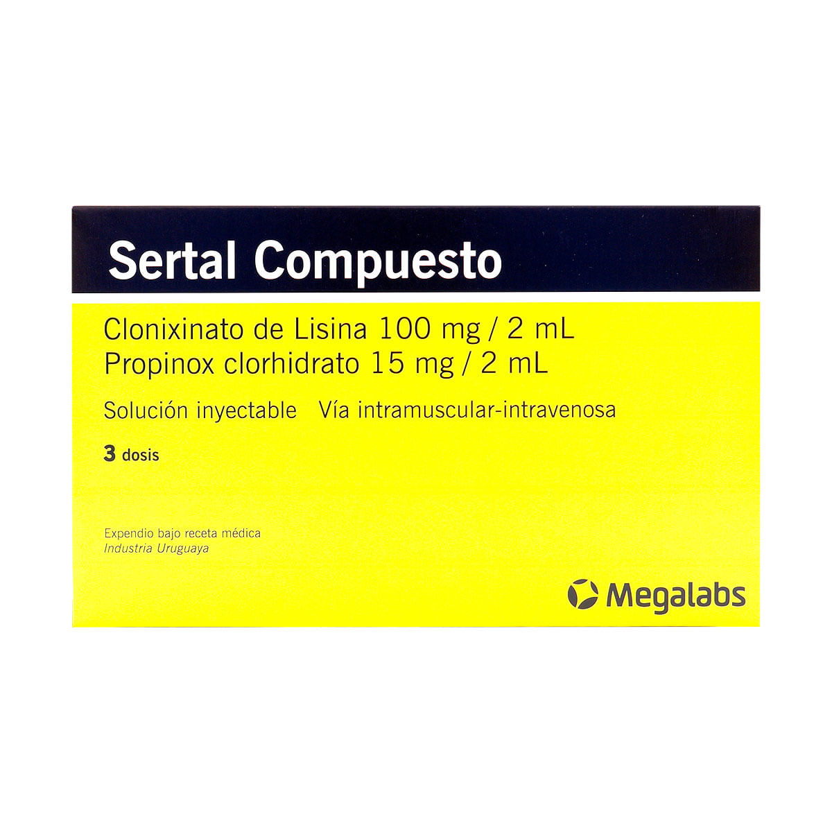 Solución Inyectable Sertal Compuesto Caja X 3 Ampollas.